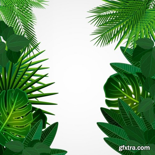 Collection of grass flyer banner background is green plants vector image 25 EPS