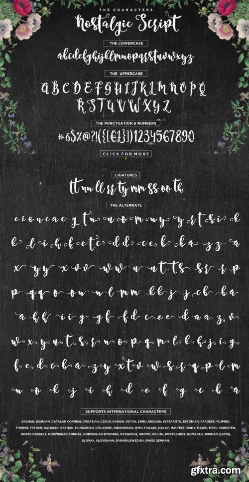 CreativeMarket Nostalgic Script 581023