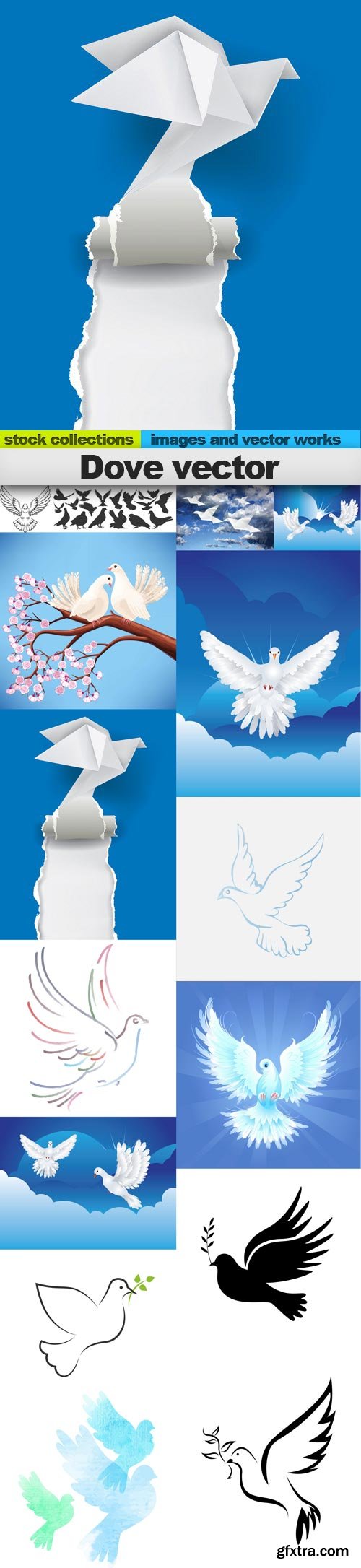 Dove vector, 15 x EPS