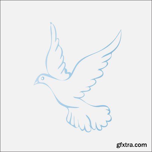 Dove vector, 15 x EPS