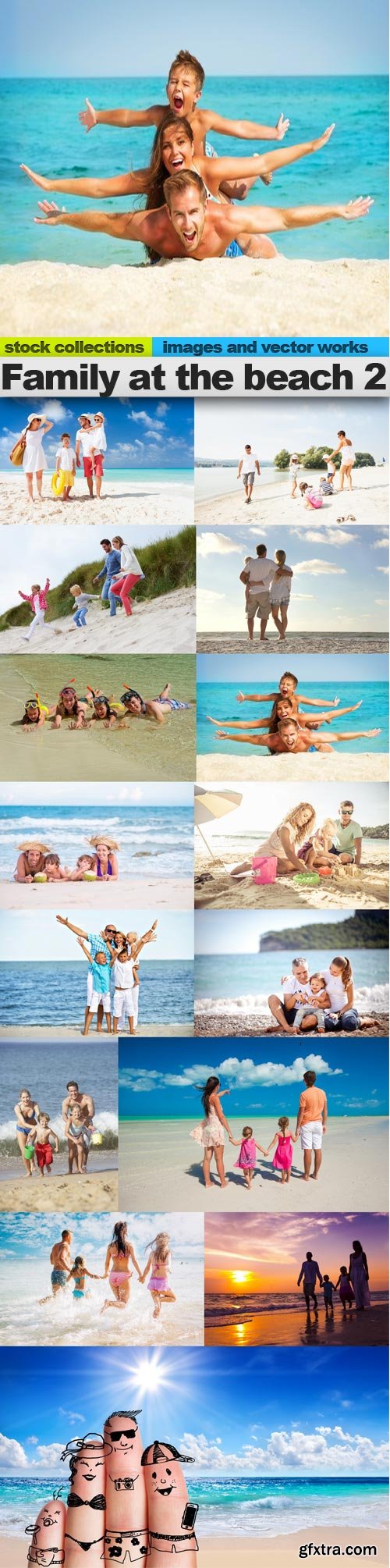 Family at the beach 2, 15 x UHQ JPEG