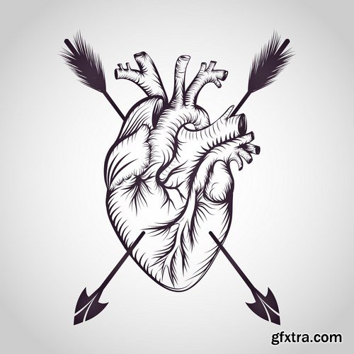 Tattoo element vector 4, 15 x EPS