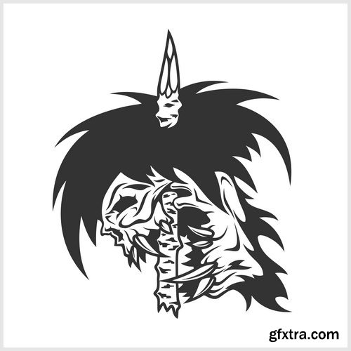 Tattoo element vector 4, 15 x EPS