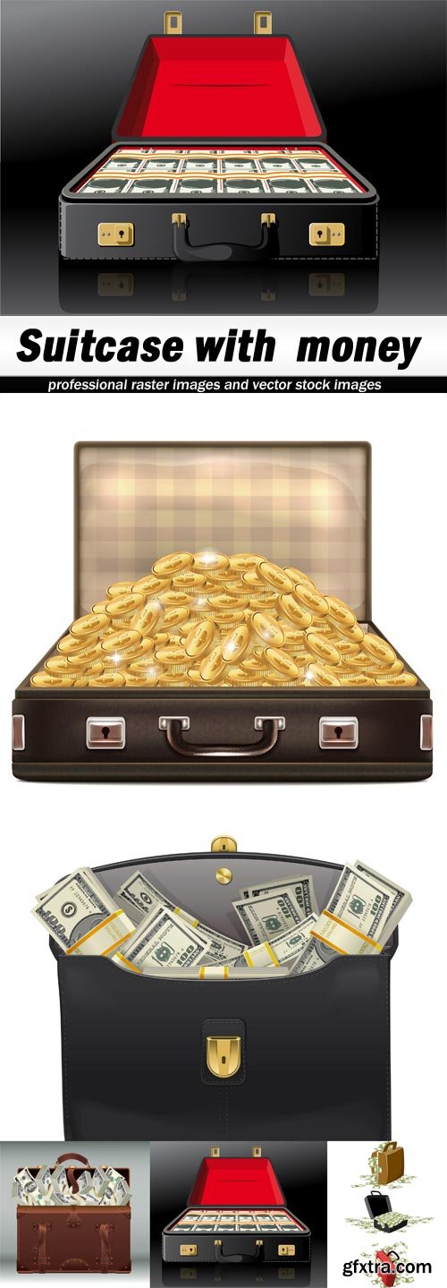 Suitcase with money