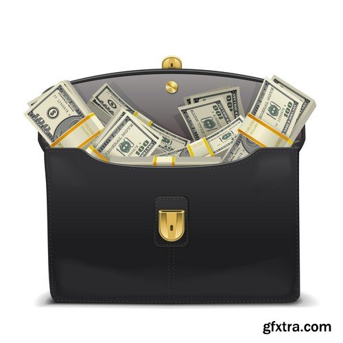 Suitcase with money