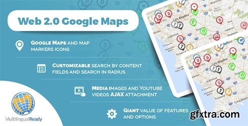 CodeCanyon - Web 2.0 Google Maps plugin for WordPress v1.0.0 - 14615094