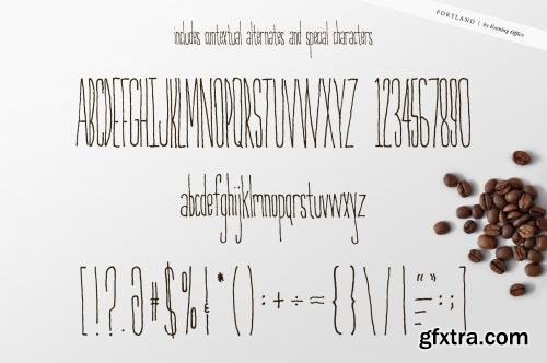 CreativeMarket Portland | Handwritten Font 554341