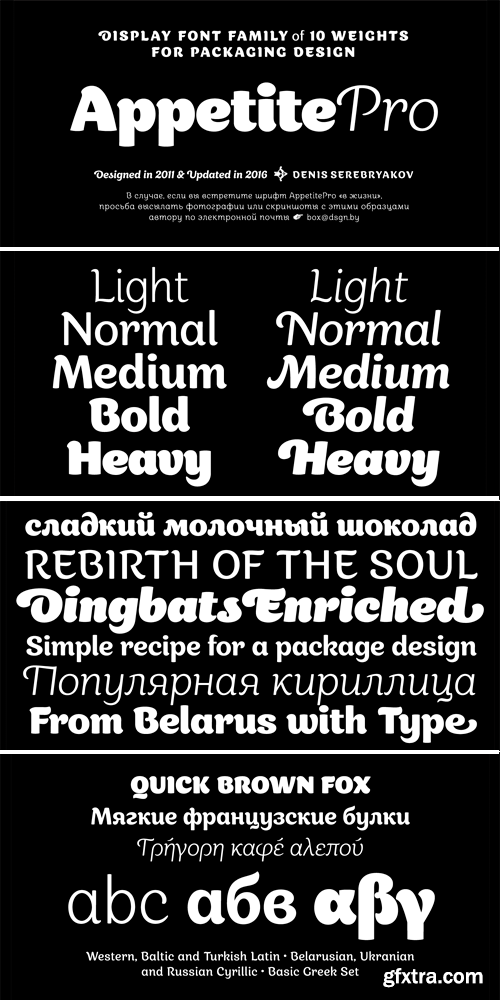 Appetite Pro Font Family