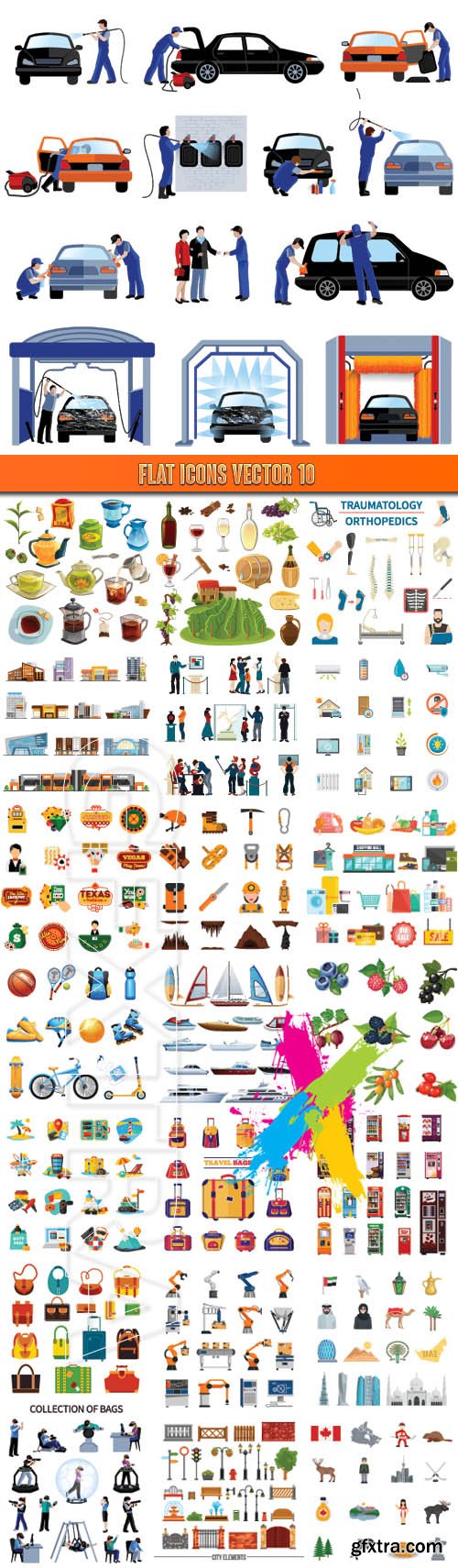 Flat icons vector 10