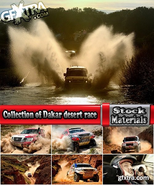 Collection of Dakar desert race truck off-road dust 25 HQ Jpeg