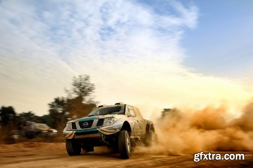 Collection of Dakar desert race truck off-road dust 25 HQ Jpeg