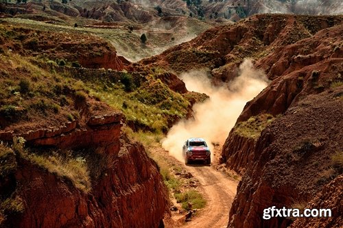 Collection of Dakar desert race truck off-road dust 25 HQ Jpeg