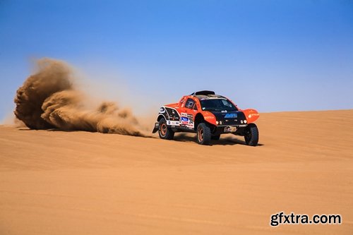 Collection of Dakar desert race truck off-road dust 25 HQ Jpeg