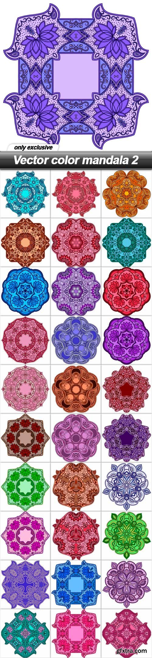 Vector color mandala 2 - 31 EPS