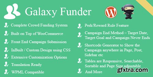 CodeCanyon - Galaxy Funder v7.1 - WooCommerce Crowdfunding System - 7360954