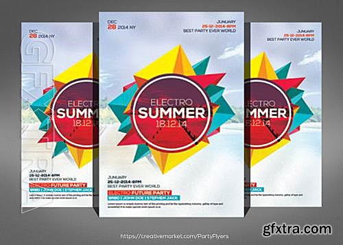 CM - Electro Summer Flyer Template 578021