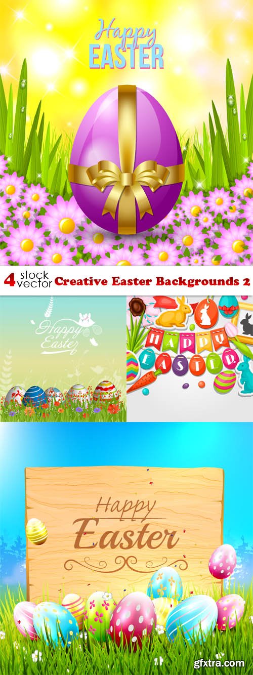 Vectors - Creative Easter Backgrounds 2