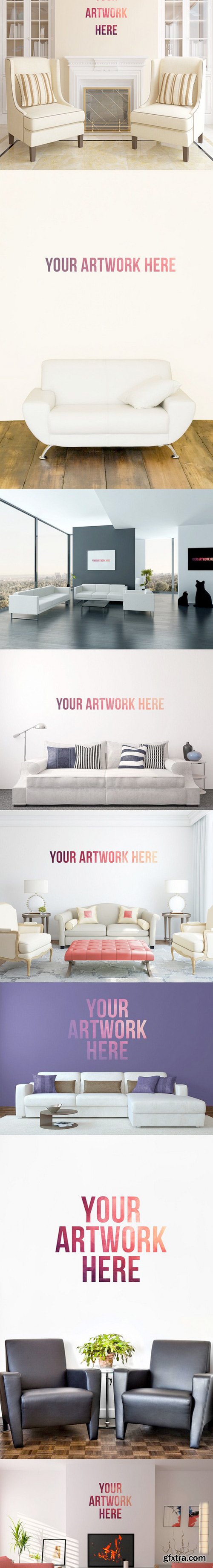 CM - 20 Wallpaper / Wall Art Mockups 565869