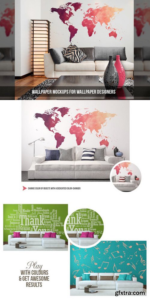 CM - 20 Wallpaper / Wall Art Mockups 565869