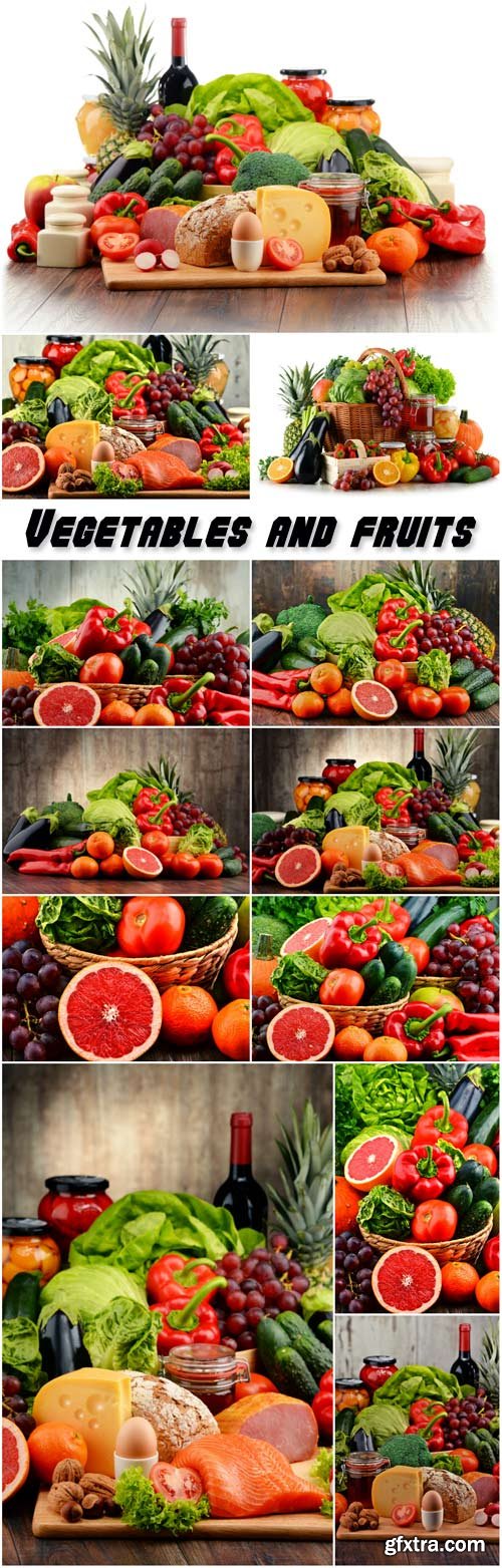 Fresh vegetables and fruits