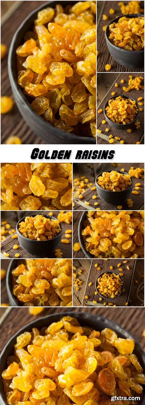 Organic dried golden raisins