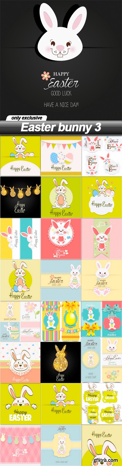 Easter bunny 3 - 25 EPS