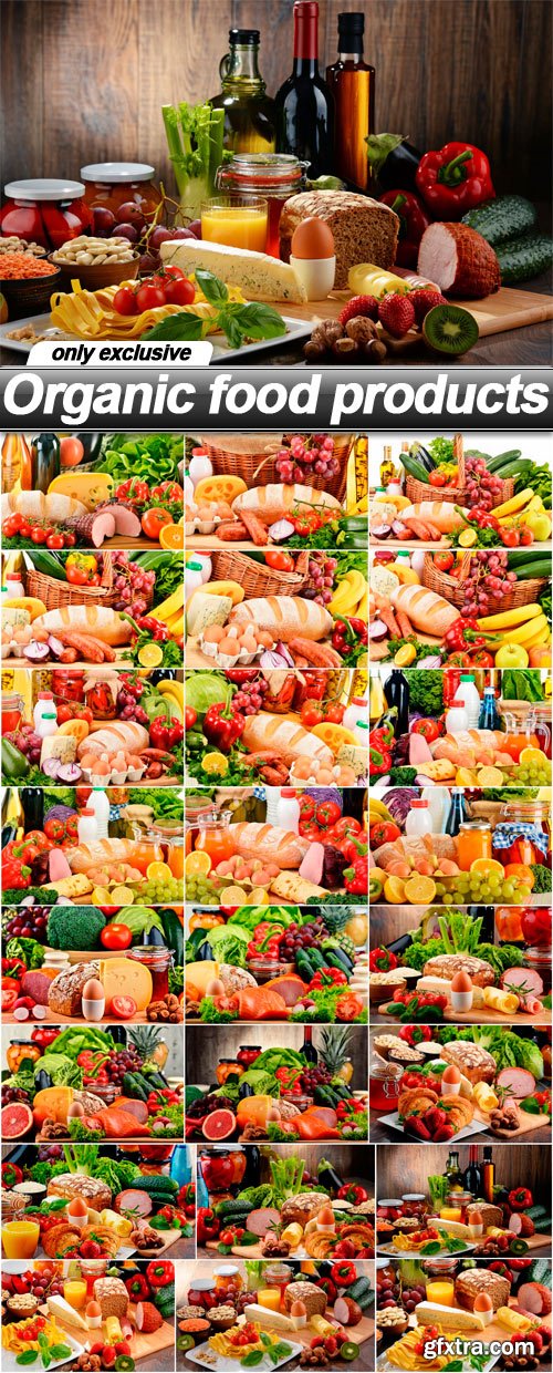 Organic food products - 24 UHQ JPEG