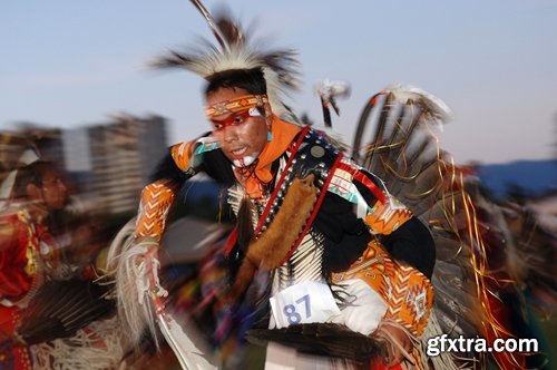 Collection of American Indian Native War Paint face feathers on his head 25 HQ Jpeg