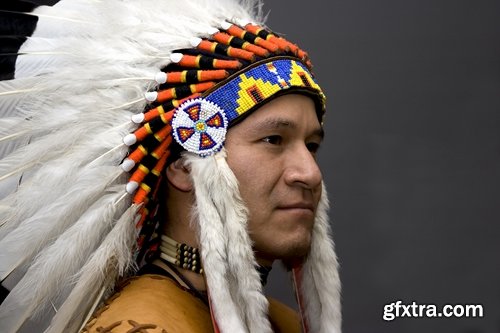 Collection of American Indian Native War Paint face feathers on his head 25 HQ Jpeg