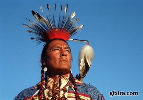 Collection of American Indian Native War Paint face feathers on his head 25 HQ Jpeg