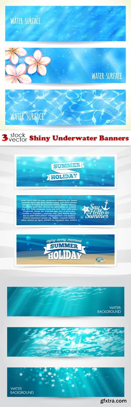 Vectors - Shiny Underwater Banners
