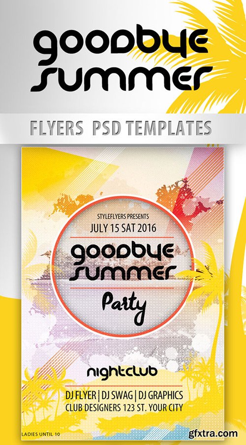 Goodbye Summer Party PSD Template + Facebook Cover