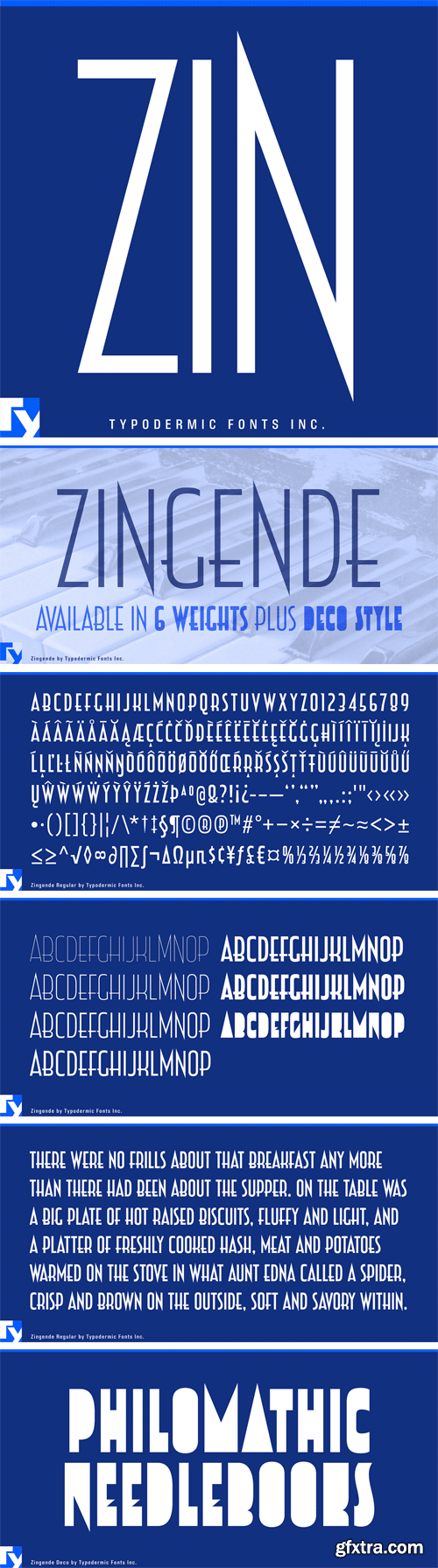 Zingende Font Family