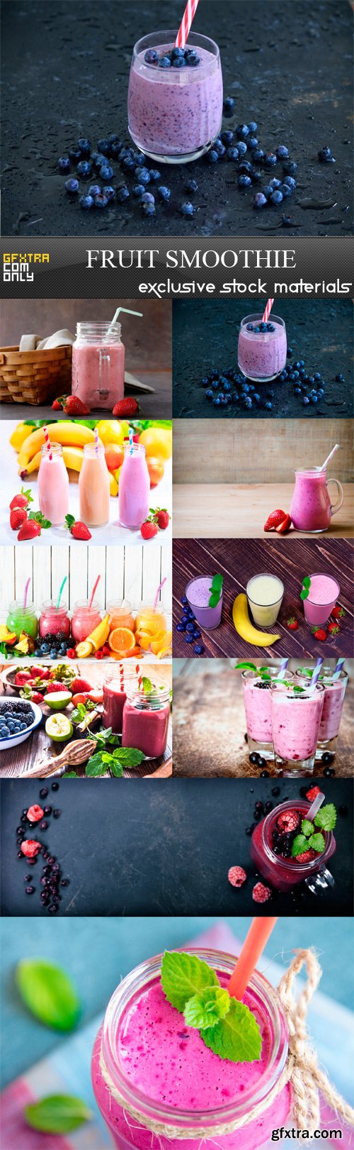 Fruit Smoothie - 10 x JPEGs