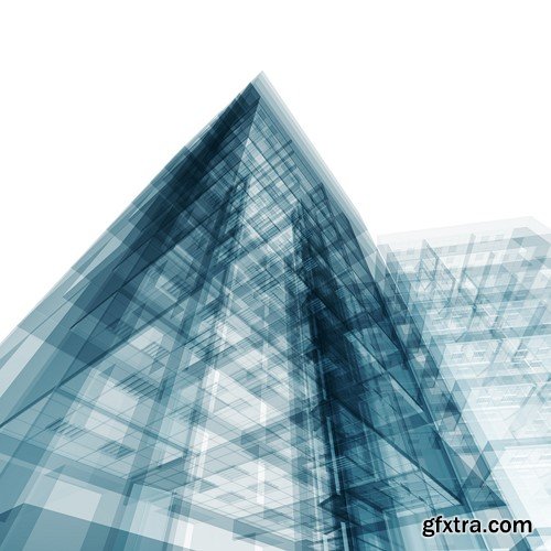 Abstract building, 9 x UHQ JPEG