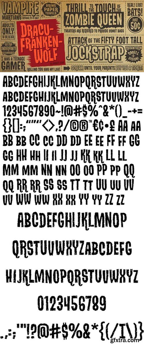 Dracu Franken Wolf BB font