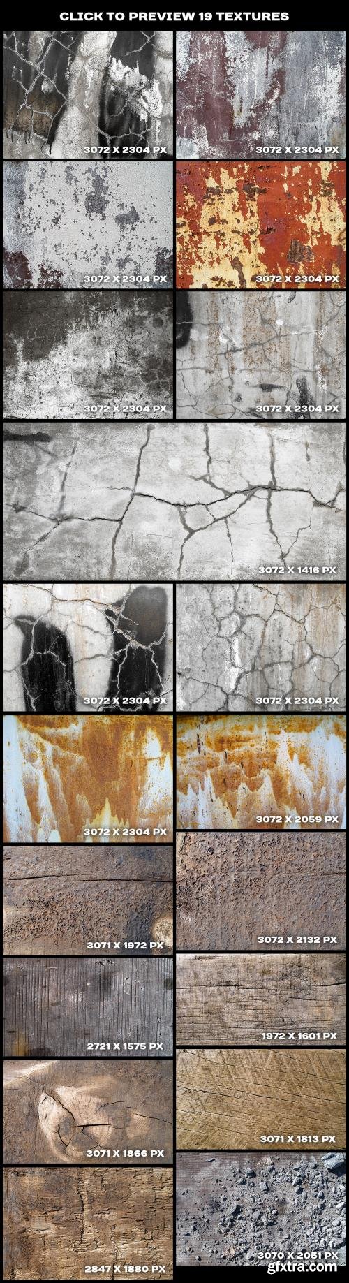 CreativeMarket Cracked paint and concrete textures 589744