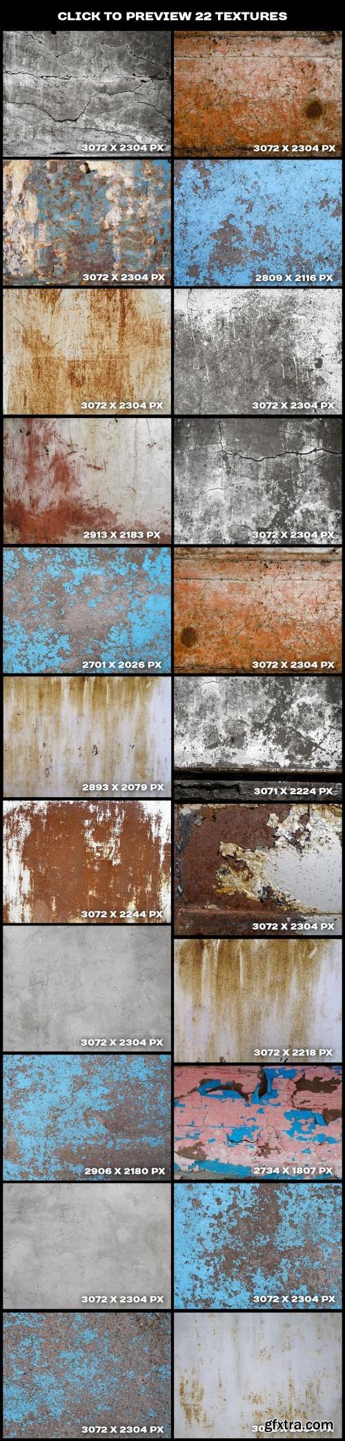 CreativeMarket Cracked paint and concrete textures 589744