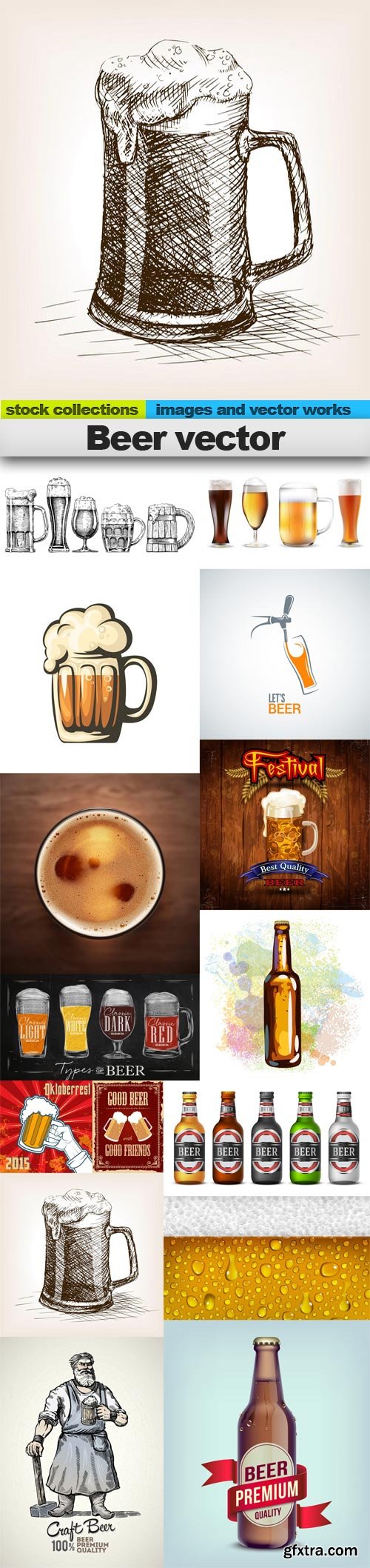 Beer vector, 15 x EPS