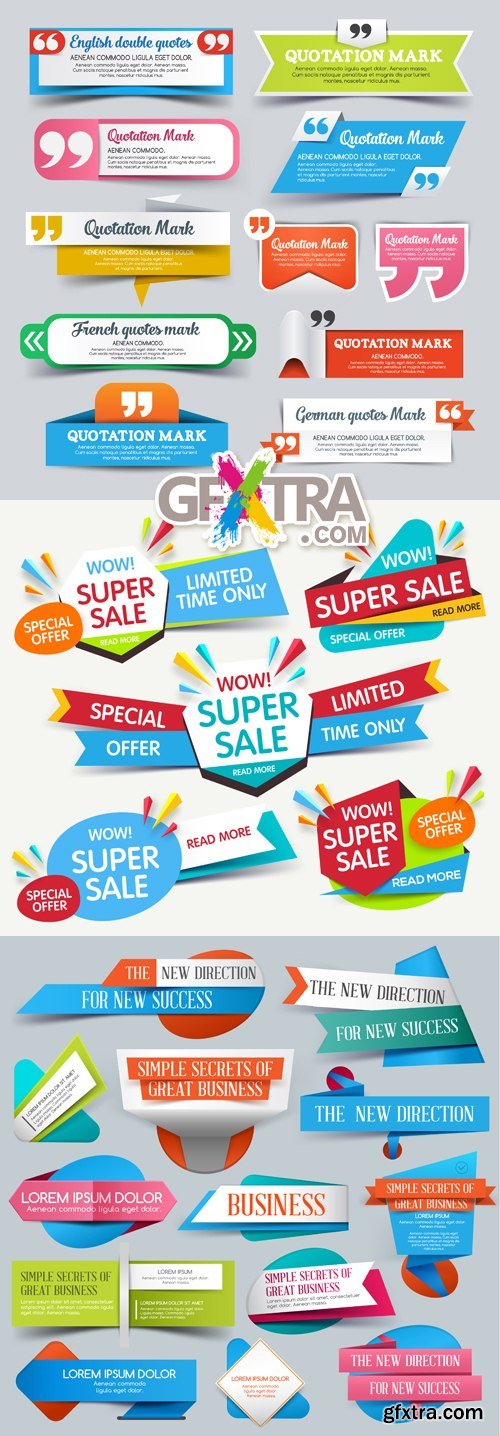 Advertising Banners Vector Collection