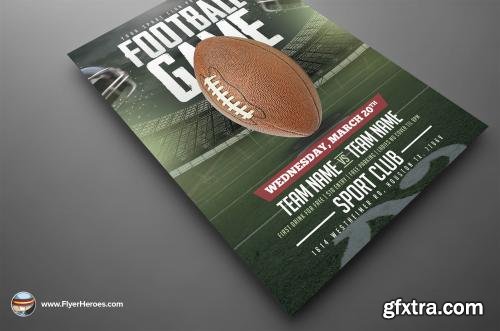 CreativeMarket American Football Game Flyer 583040