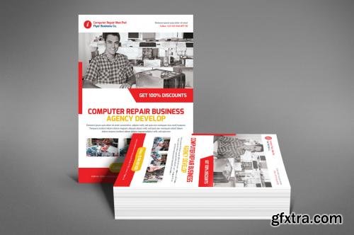 CreativeMarket Computer Repair Flyer Templates 581961