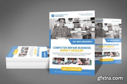 CreativeMarket Computer Repair Flyer Templates 581961