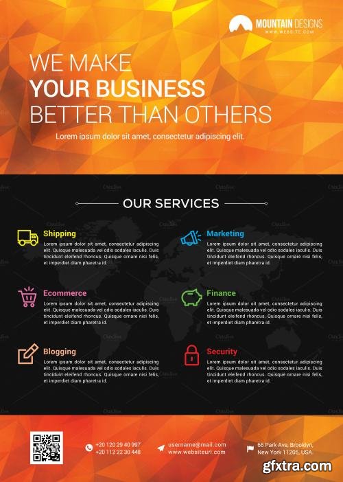 CreativeMarket Corporate Flyer 14 582270