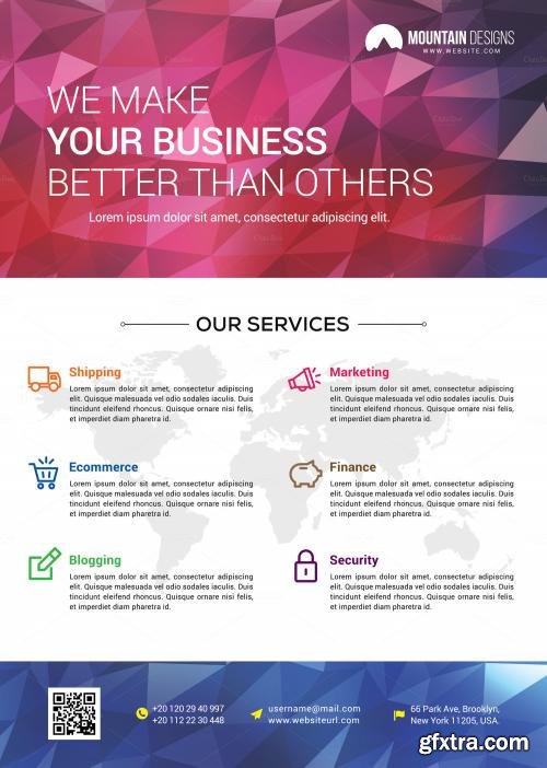 CreativeMarket Corporate Flyer 14 582270