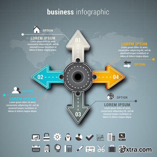 Corporate & Business Infographics Templates - 24xEPS