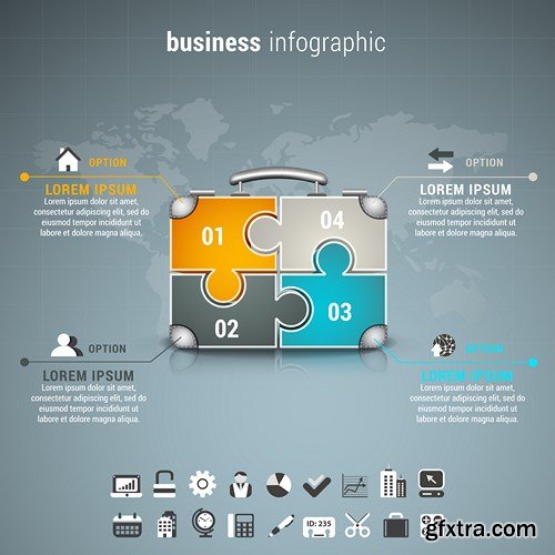 Corporate & Business Infographics Templates - 24xEPS