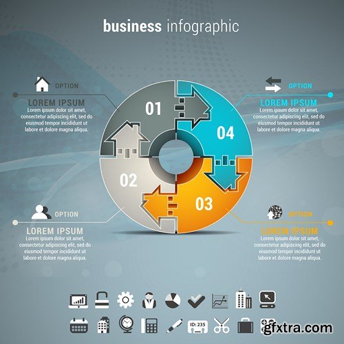 Corporate & Business Infographics Templates - 24xEPS