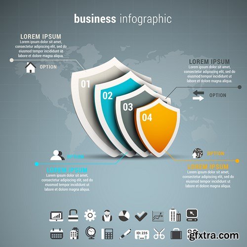 Corporate & Business Infographics Templates - 24xEPS