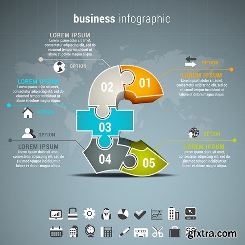 Corporate & Business Infographics Templates - 24xEPS